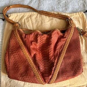 Loewe Rust and Tan Hobo Bag